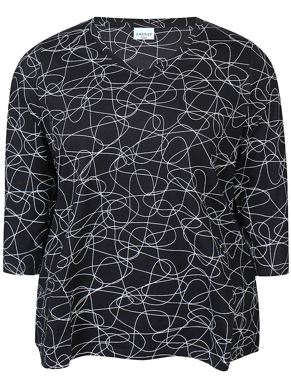 ZH-ALBERTA - Plus Size Bluse fra Zhenzi