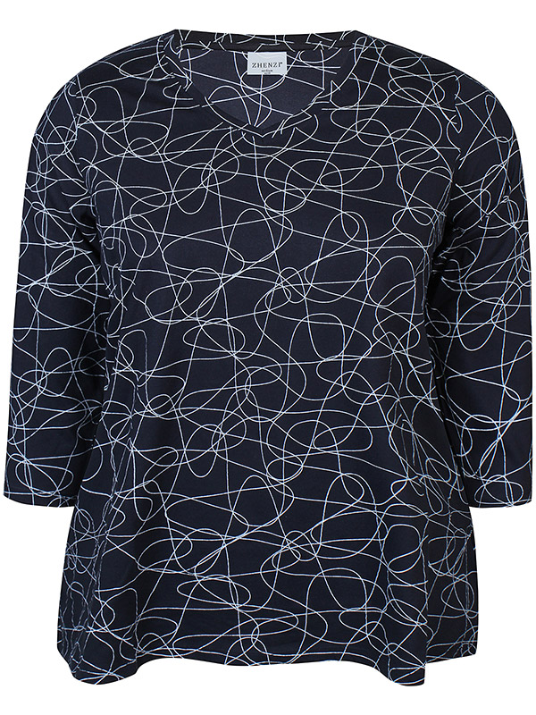 ZH-ALBERTA - Plus Size Bluse fra Zhenzi