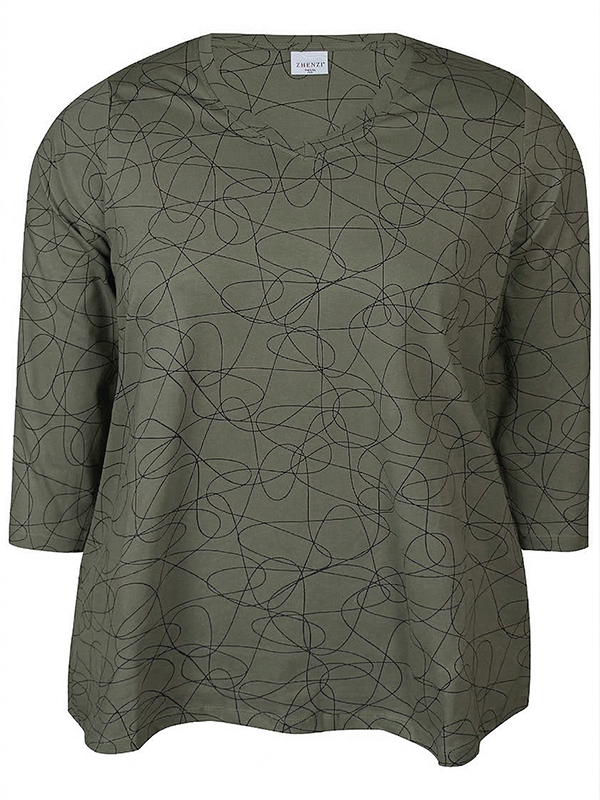 ZH-ALBERTA - Plus Size Bluse fra Zhenzi