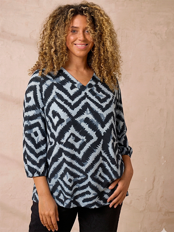 ZH-SYLVA - Plus Size Bluse fra Zhenzi