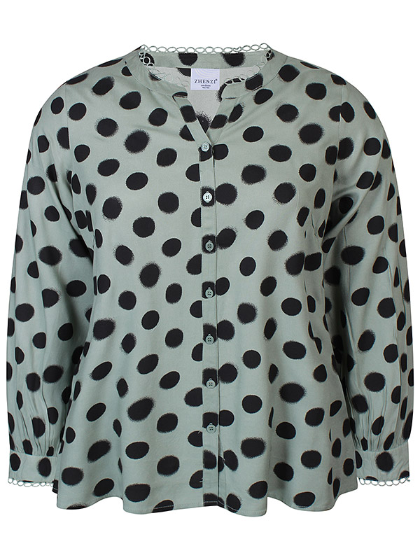 ZH-ALORA - Plus Size Skjorte fra Zhenzi