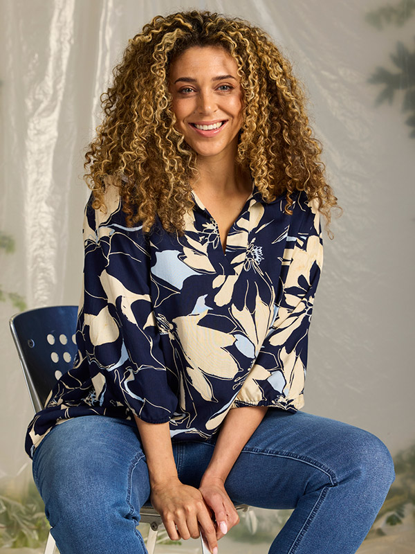 ZH-AMAYA - Plus Size Bluse fra Zhenzi