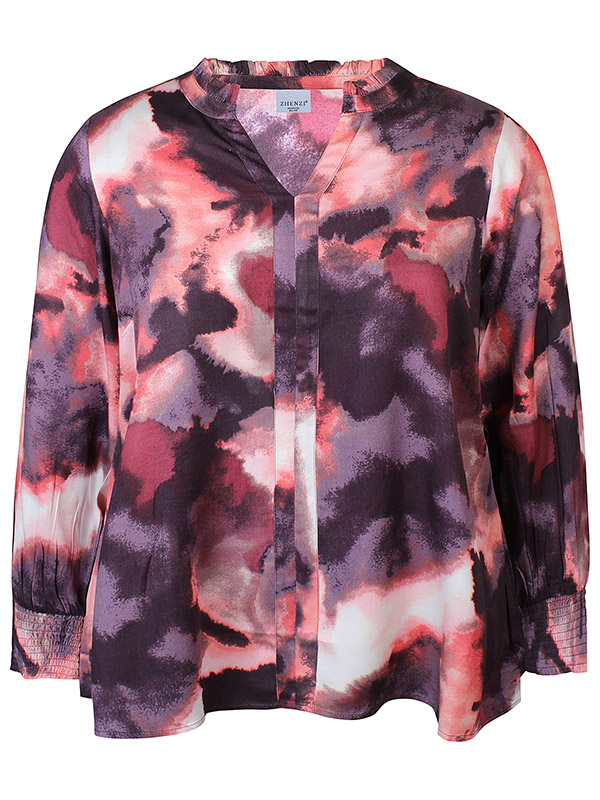 ZH-ANIKA - Plus Size Bluse fra Zhenzi