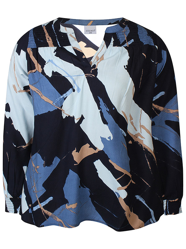 ZH-ANITY - Plus Size Bluse fra Zhenzi