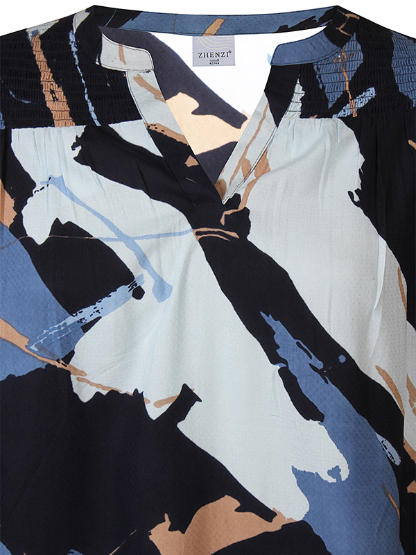 ZH-ANITY - Plus Size Bluse fra Zhenzi