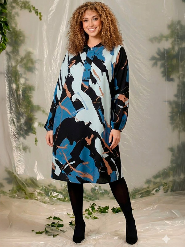 ZH-ANITY - Plus Size Kjole fra Zhenzi