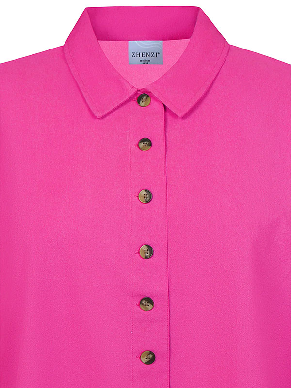 ZH-AMIN - Plus Size Skjorte fra Zhenzi