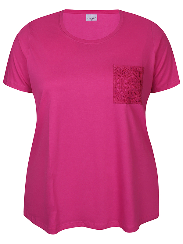 ZH-CARLA - Plus Size T-shirt fra Zhenzi