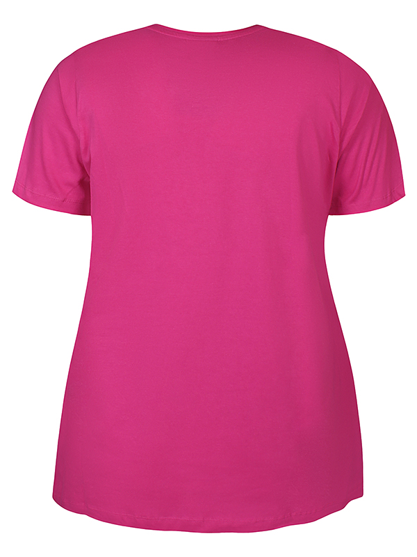 ZH-CARLA - Plus Size T-shirt fra Zhenzi