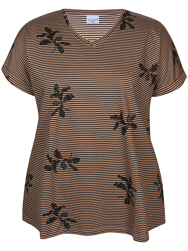 ZH-ALBERTA - Plus Size T-shirt fra Zhenzi