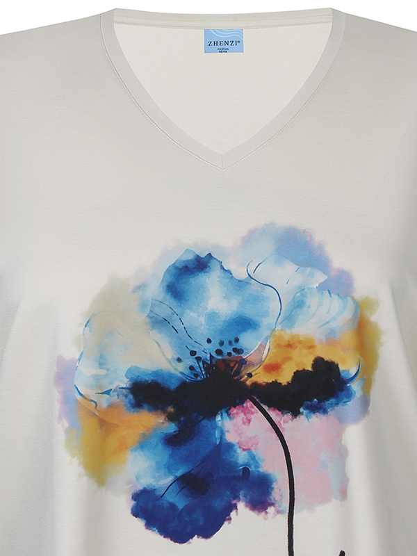 ZH-CHLOE - Plus Size T-skjorte fra Zhenzi