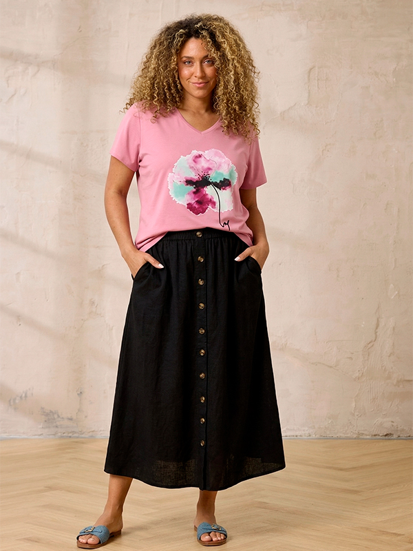 ZH-CHLOE - Plus Size T-skjorte fra Zhenzi