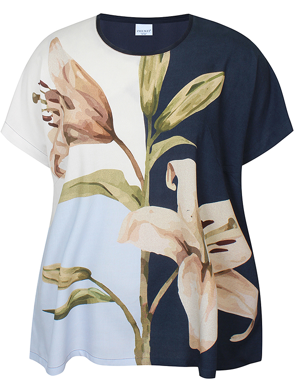 ZH-EDITH - Plus Size Bluse fra Zhenzi