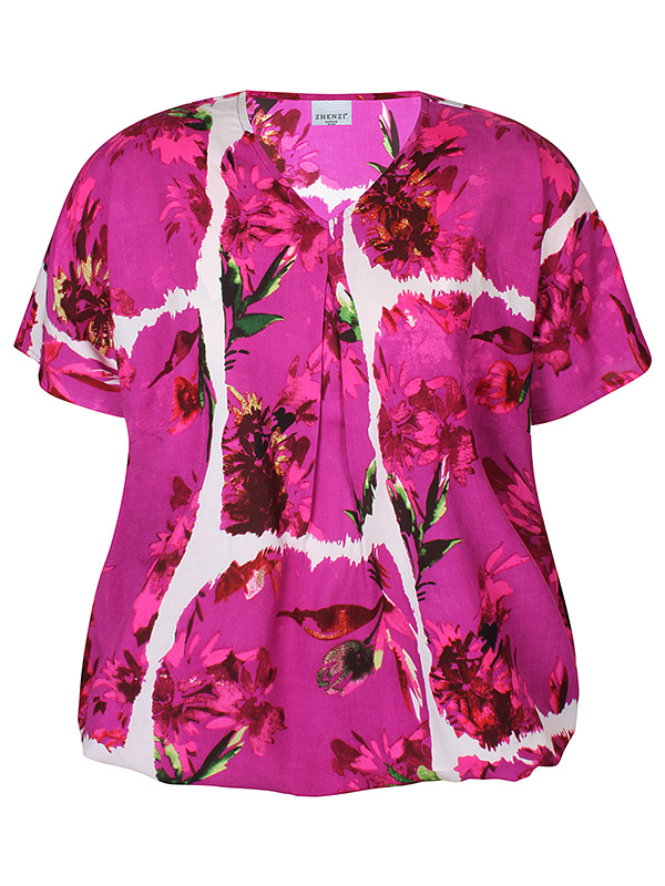 ZH-ELISA - Plus Size Bluse fra Zhenzi