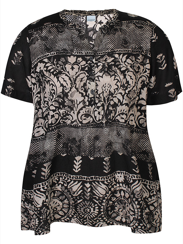 ZH-EMBER - Plus Size Bluse fra Zhenzi