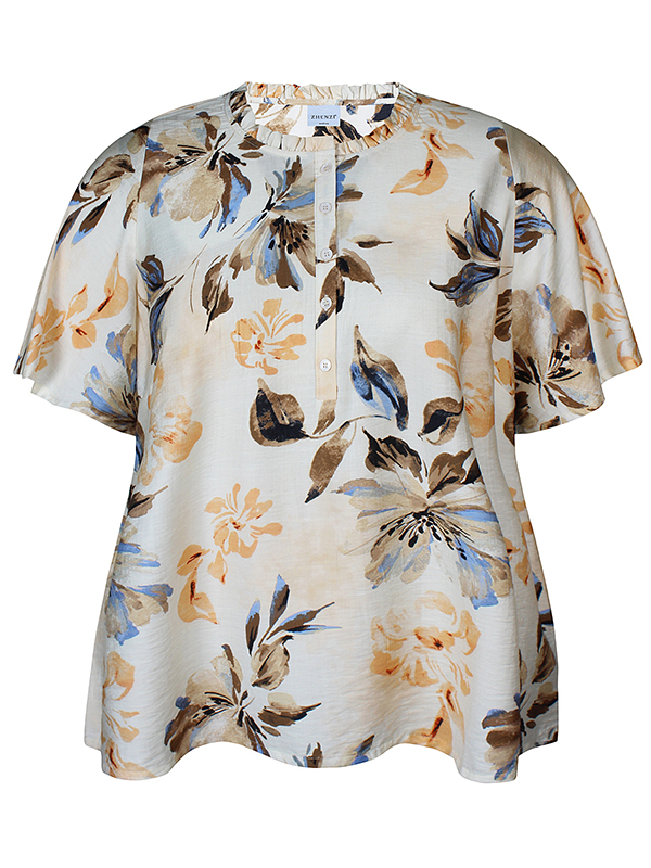 ZH-FREYA - Plus Size Bluse fra Zhenzi