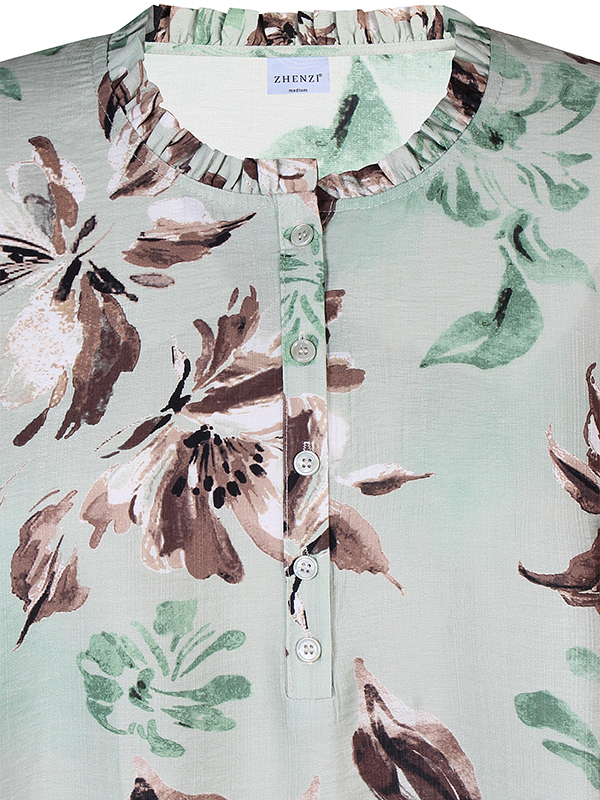 ZH-FREYA - Plus Size Bluse fra Zhenzi