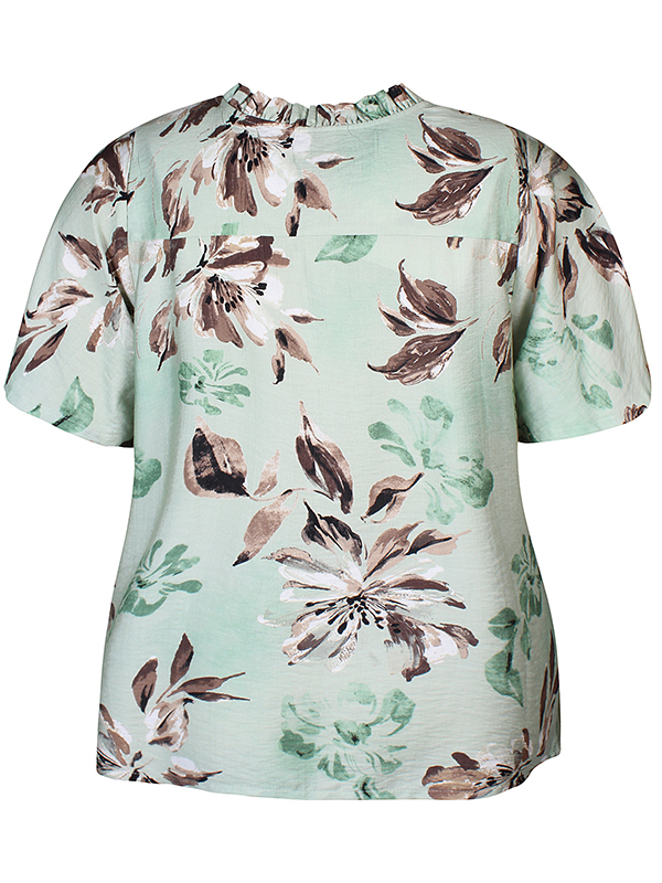 ZH-FREYA - Plus Size Bluse fra Zhenzi