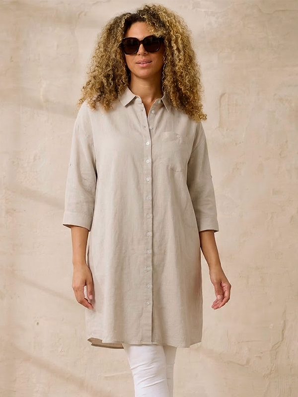 ZH-HYLA - Plus Size Skjorte fra Zhenzi