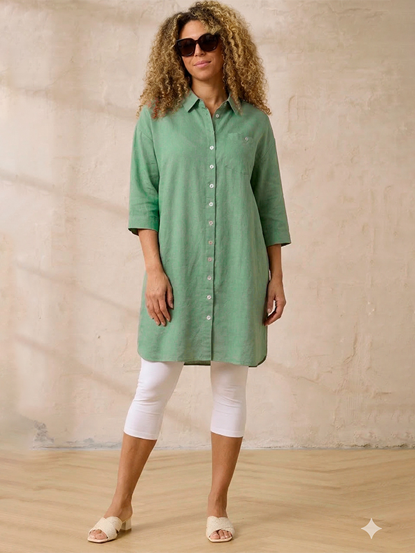 ZH-HYLA - Plus Size Skjorte fra Zhenzi