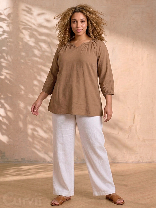 ZH-GEMMA - Plus Size Bluse fra Zhenzi