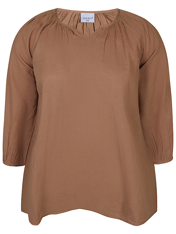 ZH-GEMMA - Plus Size Bluse fra Zhenzi