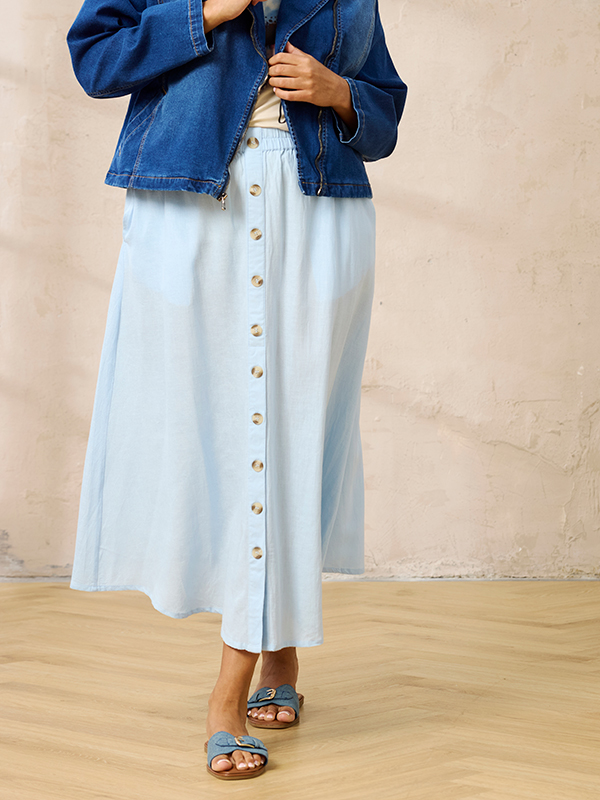 ZH-HYLA - Plus Size Skjørt fra Zhenzi