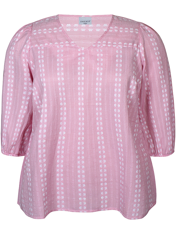 ZH-HALEY - Plus Size Bluse fra Zhenzi