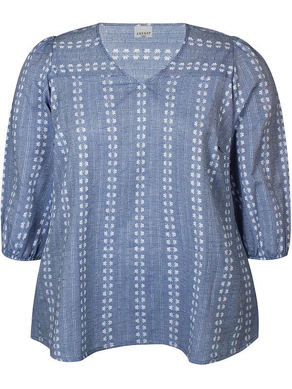 ZH-HALEY - Plus Size Bluse fra Zhenzi