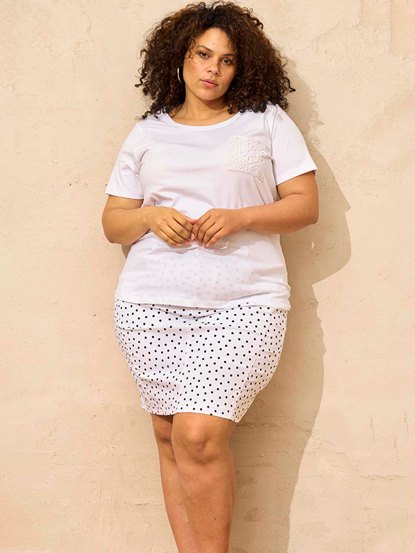 ZH-BOYER - Plus Size Skjørt fra Zhenzi