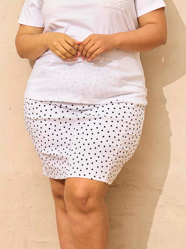 ZH-BOYER - Plus Size Skjørt fra Zhenzi