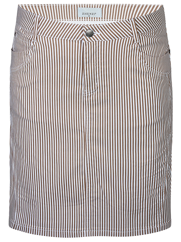 ZH-BOYER - Plus Size Skjørt fra Zhenzi