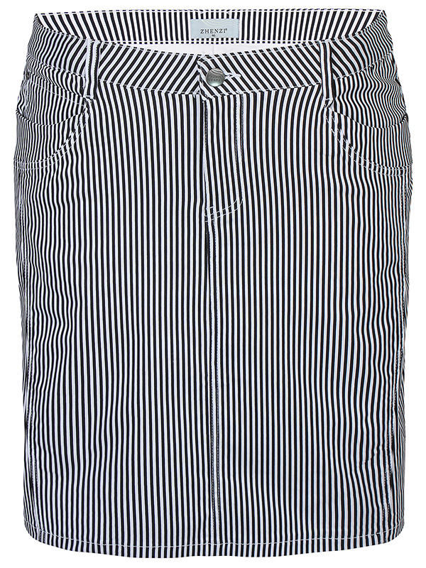 ZH-BOYER - Plus Size Skjørt fra Zhenzi