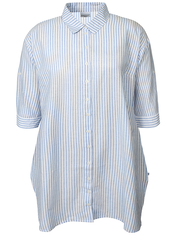 ZH-MABEL1569-SHIRT3/4 - Plus Size Tunika fra Zhenzi