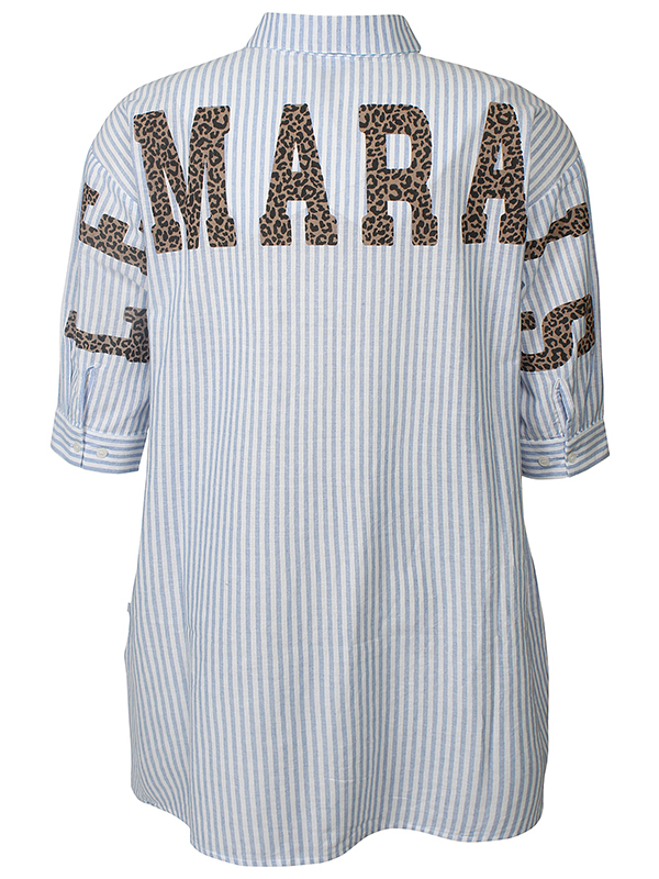 ZH-MABEL1569-SHIRT3/4 - Plus Size Tunika fra Zhenzi