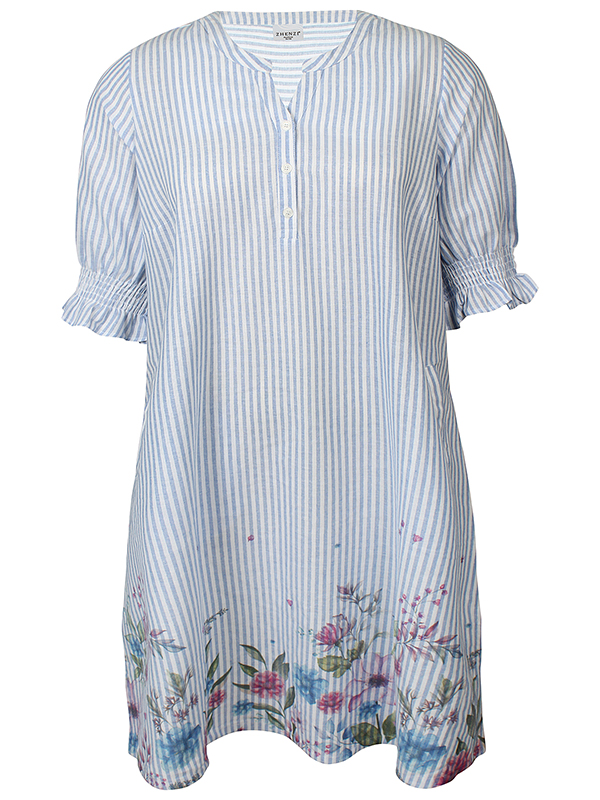 ZH-MABEL1570-DRESS3/4 - Plus Size Kjole fra Zhenzi