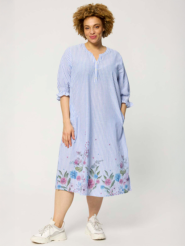 ZH-MABEL1570-DRESS3/4 - Plus Size Kjole fra Zhenzi