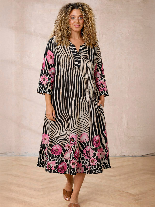 ZH-MADGE - Plus Size Kjole fra Zhenzi