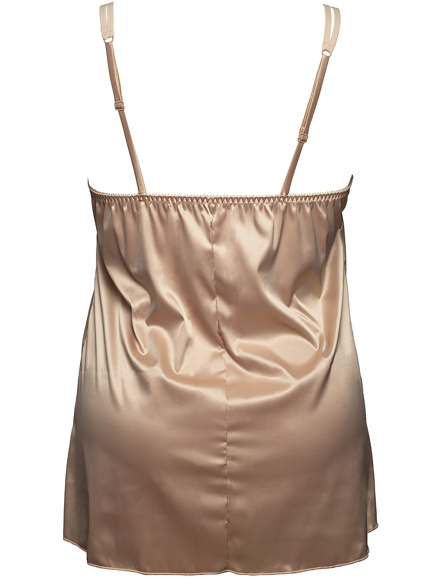 Flott beige satin natt topp fra Plaisir