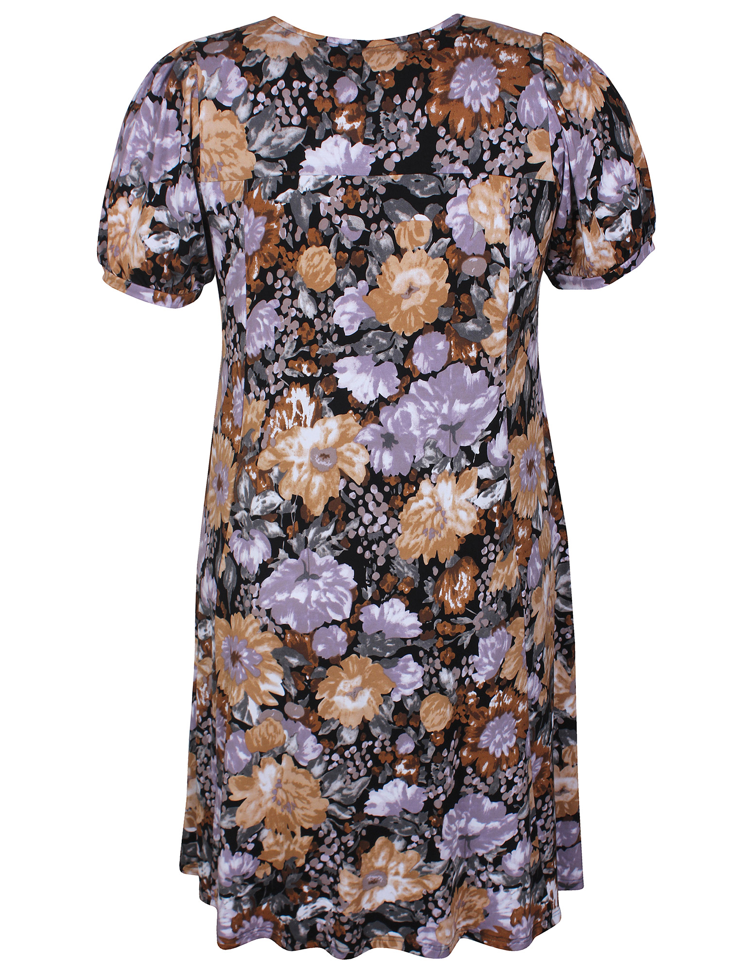 Svart kjole med blomsterprint fra Zhenzi