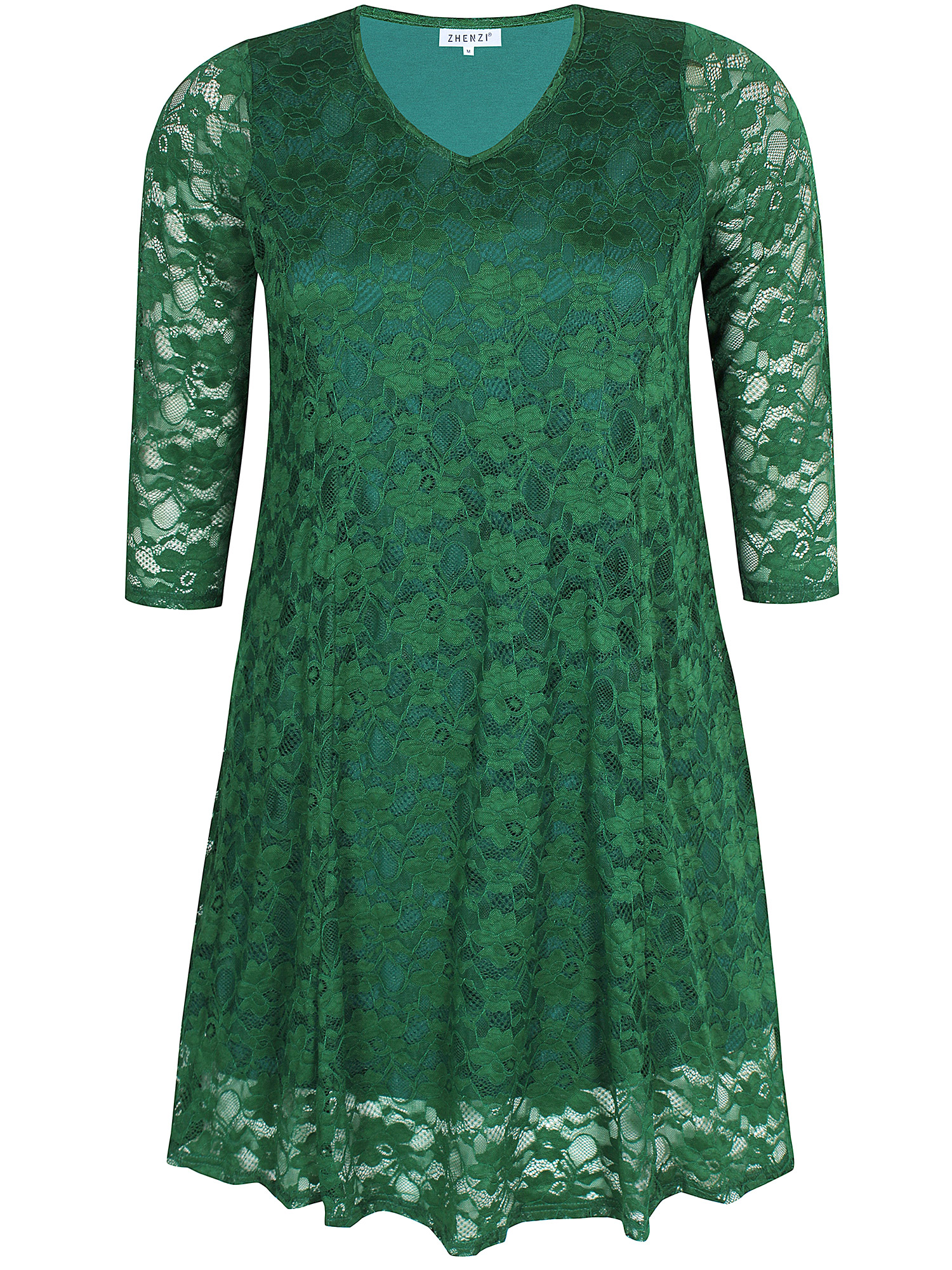 NEOLA - Grønn blonde kjole fra Zhenzi