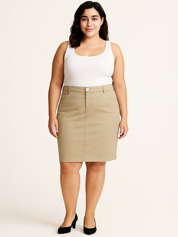 BOYER - Plus Size Skjørt fra Zhenzi