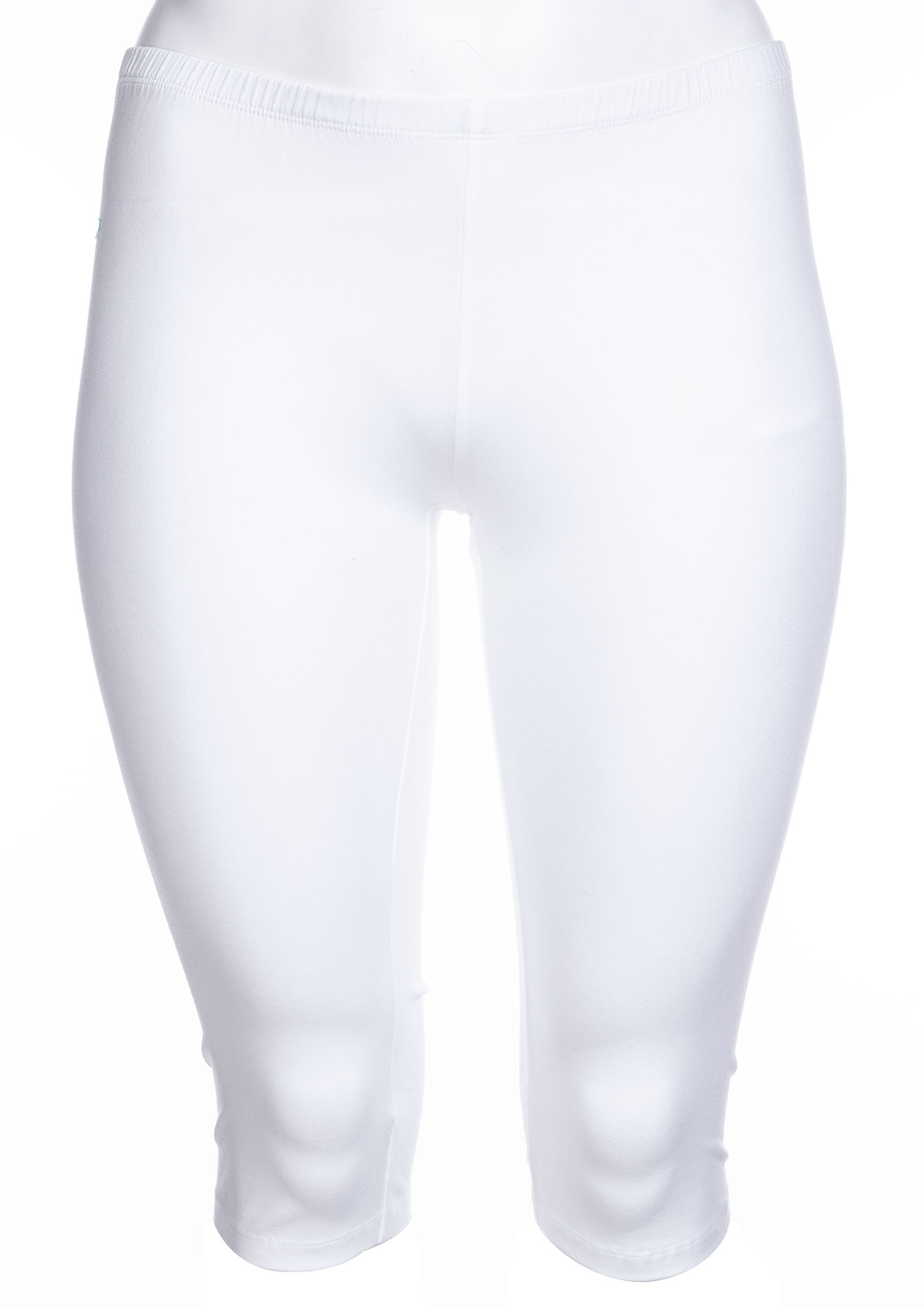 KANT - Hvite capri leggings med rynke-effekt fra Zhenzi