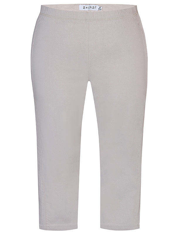 TWIST - Sandfarget 3/4 leggings i viskose stretch fra Zhenzi