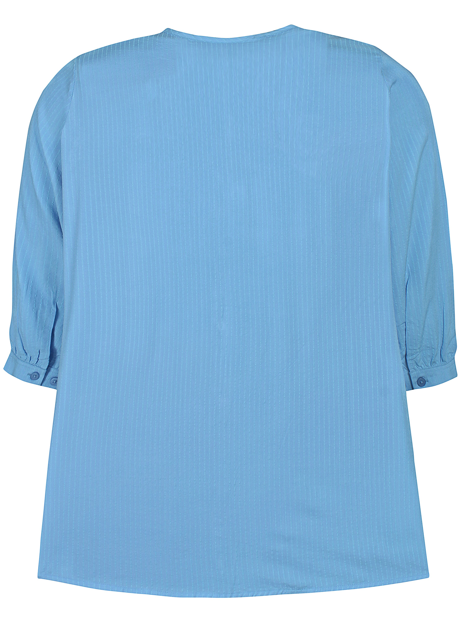 MELANY - Lyseblå viskoseskjorte med blonde fra Zhenzi