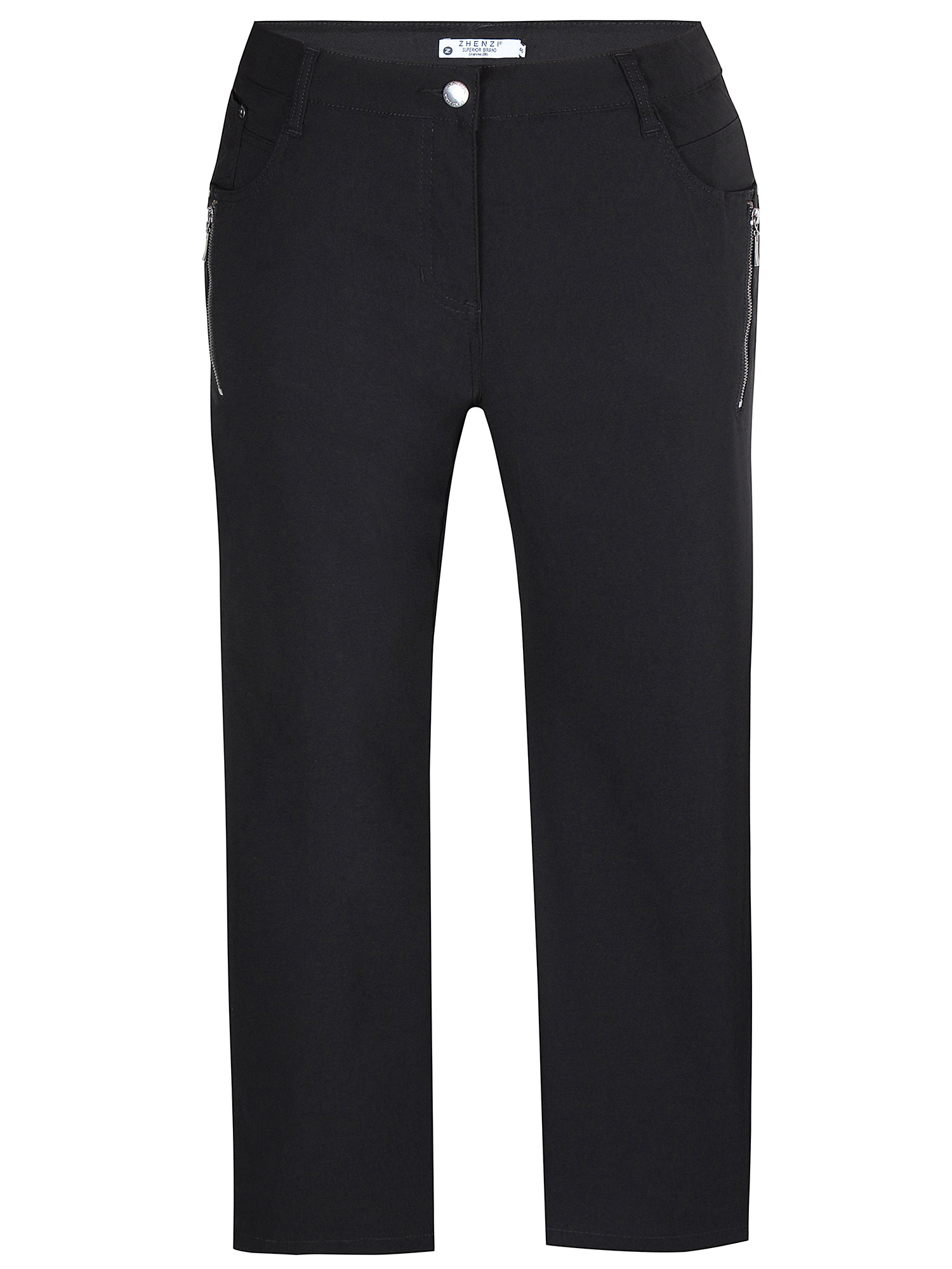 STEP - Svarte bukser med stretch fra Zhenzi