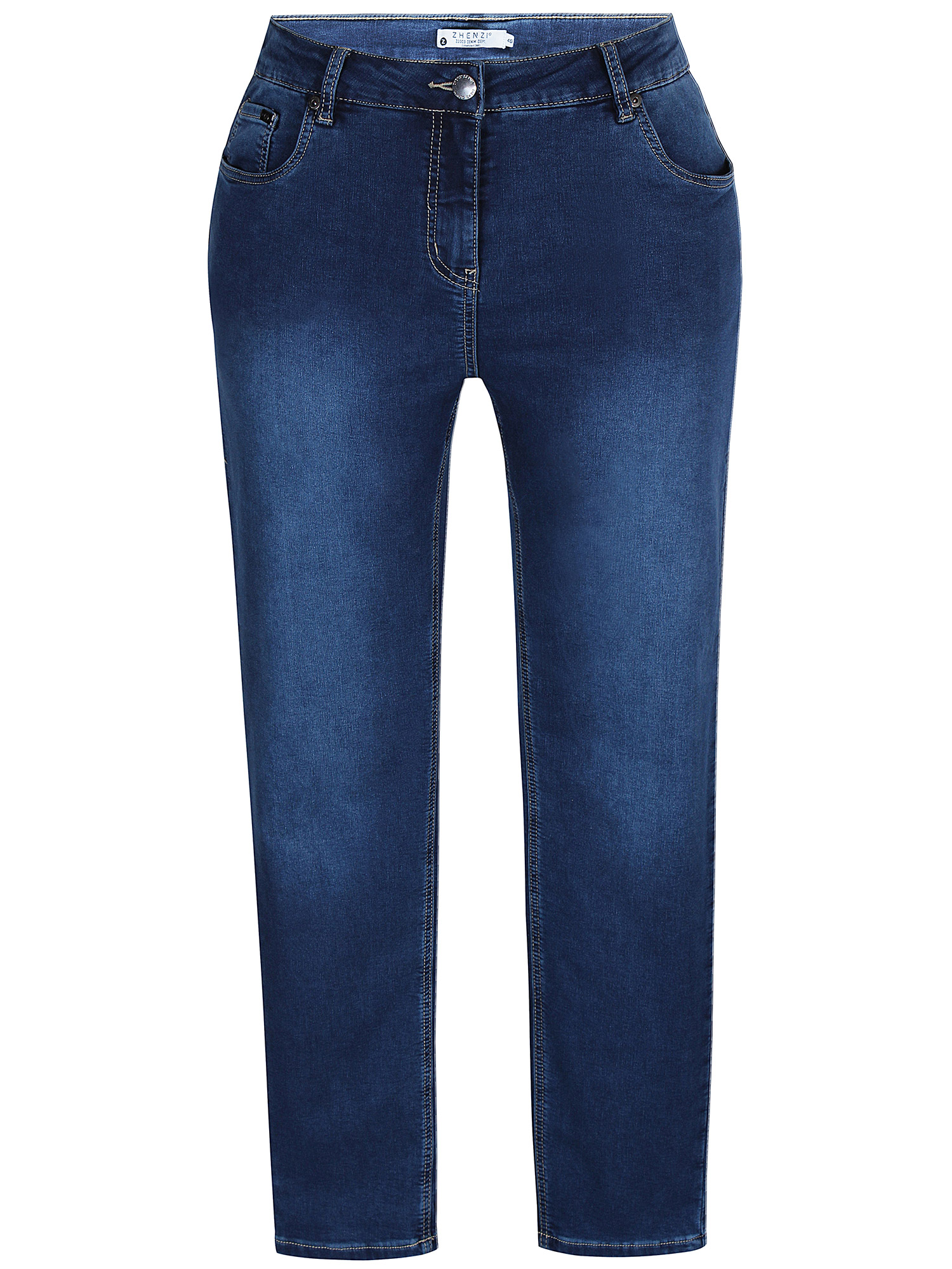 STOMP - Mørkeblå stretch jeans fra Zhenzi