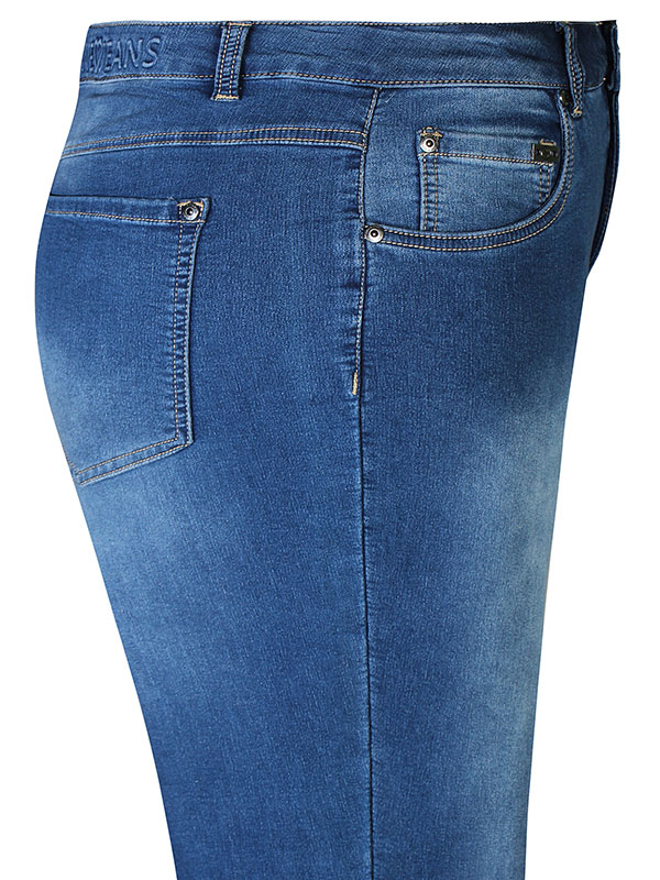 STOMP - Blå jeans i bomulls denim fra Zhenzi