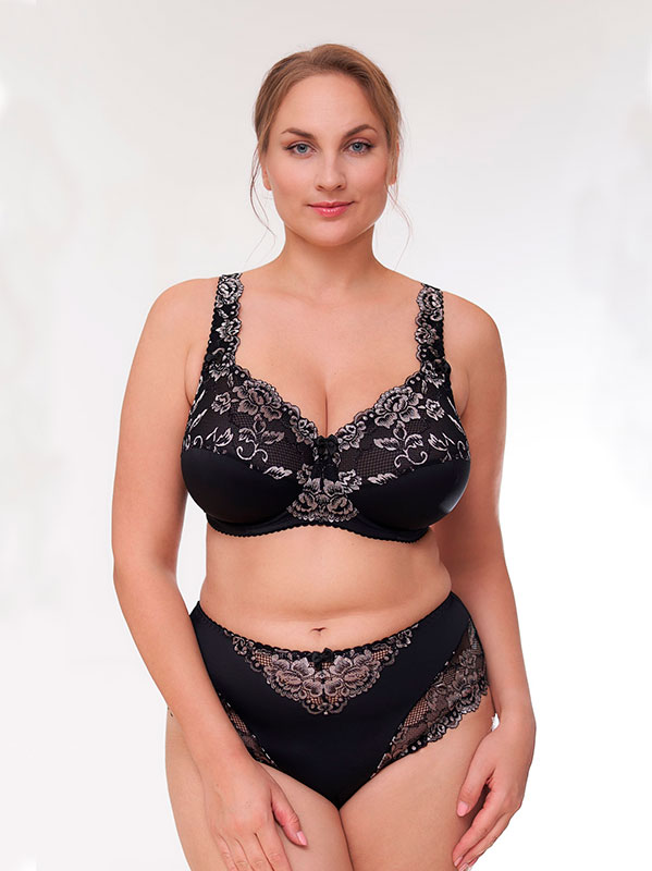 BEATE PLAIN - Plus Size BH med bøyle fra Plaisir
