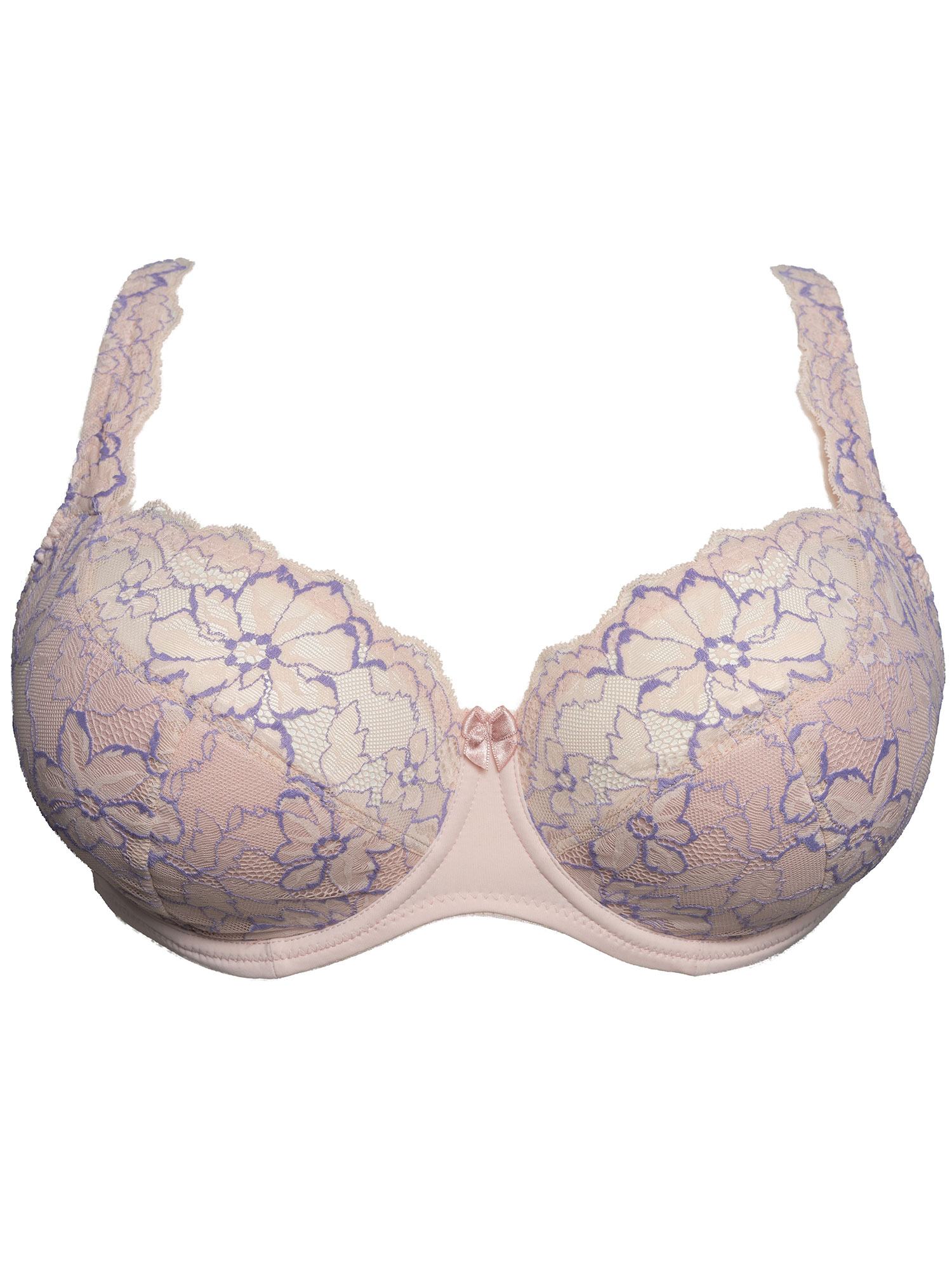 SOFIA - Rosa push-up bh med blonde fra Plaisir